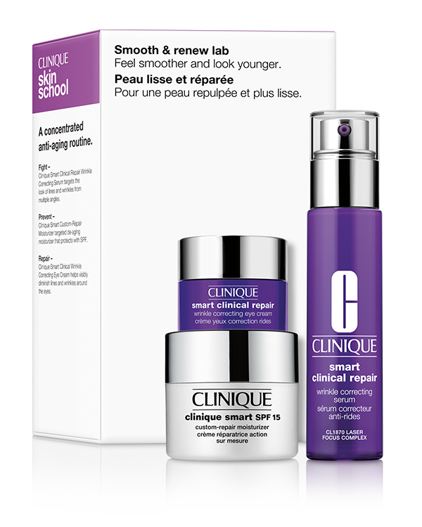 Kit Routine Anti-âge Smart Clinical Repair™, Les favoris de Clinique pour une peau plus lisse et d&#039;apparence plus jeune.