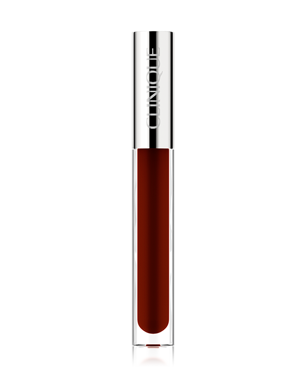 Clinique Pop Plush™ Lip Gloss, Un gloss crémeux qui épouse les lèvres en les faisant briller et en les hydratant tout au long de la journée. Disponible dans la teinte Black Honey Pop universellement flatteuse, une version brillante de notre teinte culte pour les lèvres.