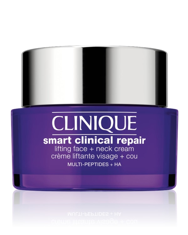 Clinique Smart Clinical Repair™ Crème Liftante Visage + Cou, Smart Clinical Repair™ Crème Liftante Visage + Cou est une crème anti-âge Clinique puissante combinant un effet anti-rides et des bienfaits hydratants, liftants et raffermissants.