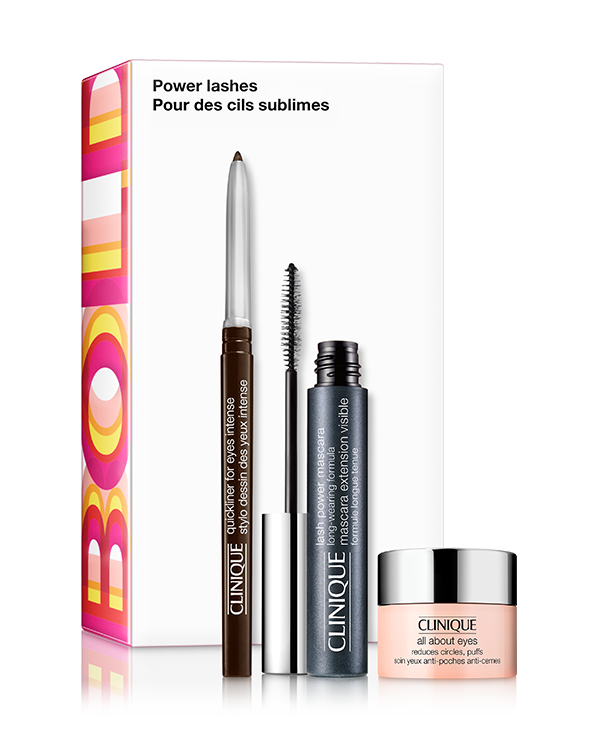 Coffret Power Lashes, Un trio qui ouvre les yeux pour un look qui dure.