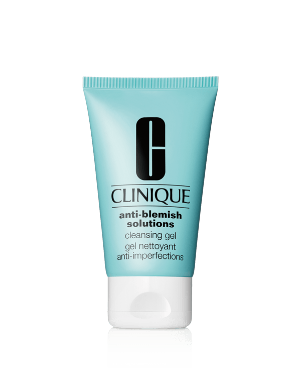 Anti-Blemish Solutions™ Gel Nettoyant Anti-Imperfections, Retire instantanément l&#039;excès de sébum et les impuretés tout en nettoyant les pores en profondeur.